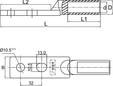 DTLFS方头双孔铜铝接线端子_配网金具_产品中心_凯时尊龙人生就是博电气集团